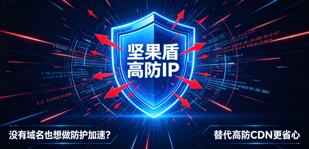 坚果盾高防IP无域名使用IP访问替代高防CDN 坚果盾高防IP无域名使用IP访问替代高防CDN