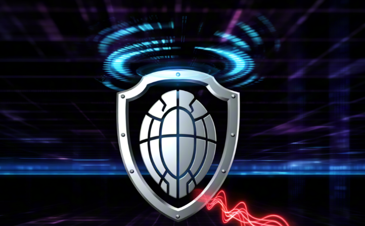 坚果盾高防IP防护机制示意图：源站隐藏与DDoS/CC攻击拦截可视化